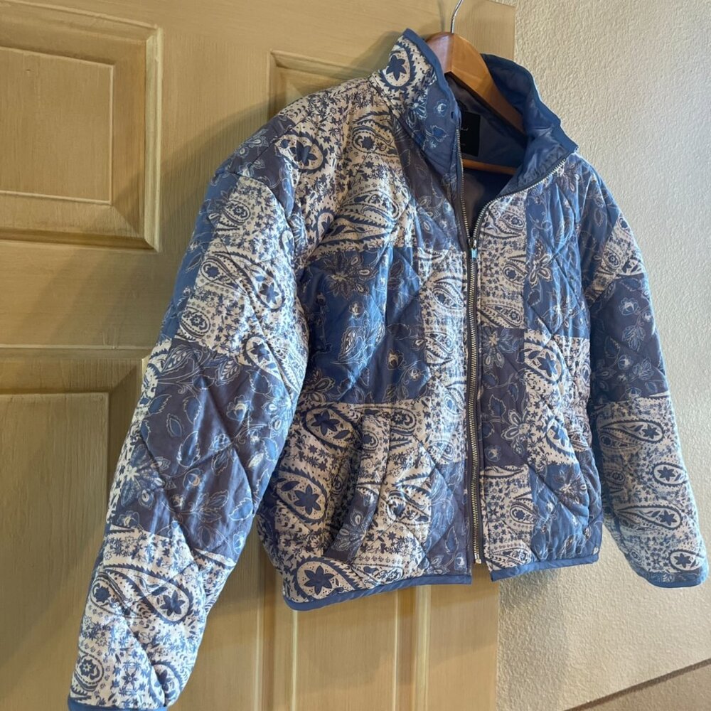 7 For All Man Kind Paisley Patchwork Quilted Jacket Country Concert